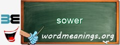WordMeaning blackboard for sower